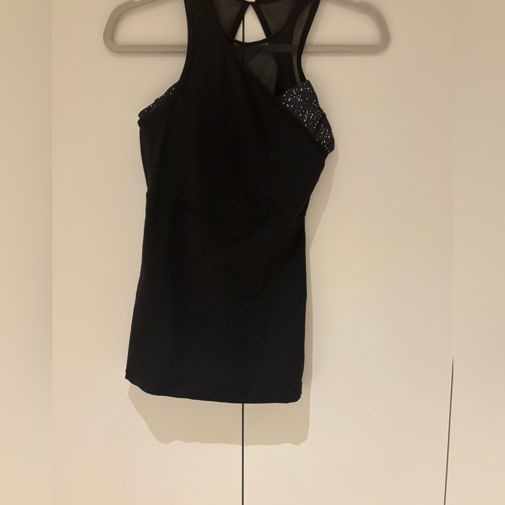 Black Meshed Up Shirt Lululemon Tank Top Women Approximately Size 4